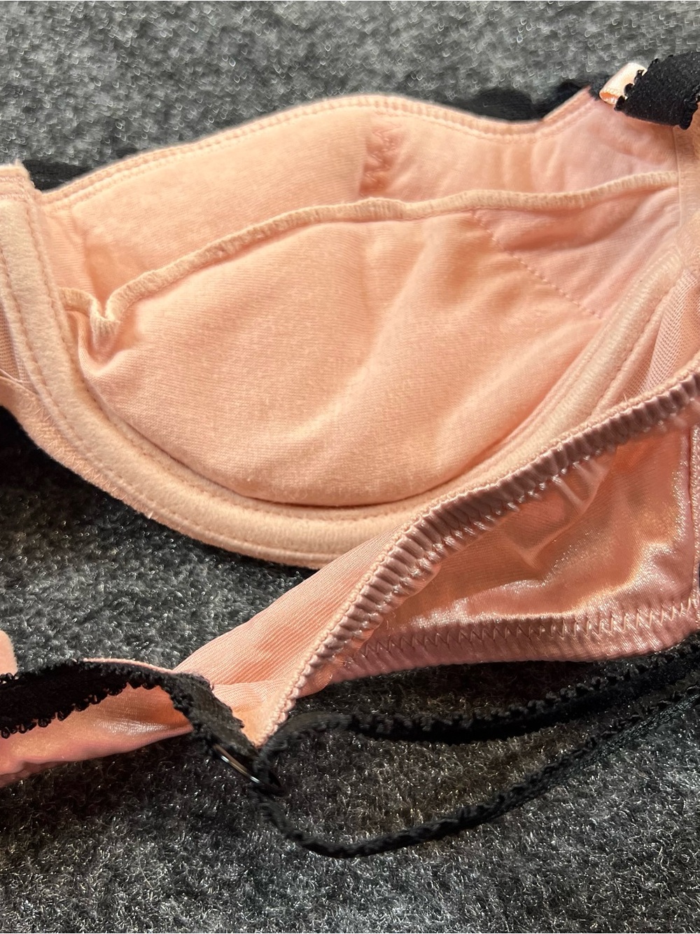Victoria’s Secret Dream Angels 36A Satin Lace Underwire Bra Blush Pink - Picture 6 of 9